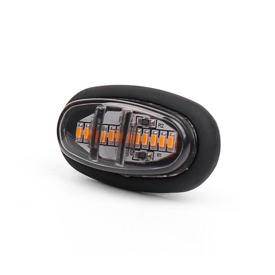 3pcs LED Front Grille Grill Lamp Kit Amber Light For Ford F150 Raptor 2017-2019