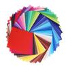 50 Листов Цветной Бумаги для Оригами 15x15см Односторонний Яркие Цвета для Развития Моторики Веселое Обучение