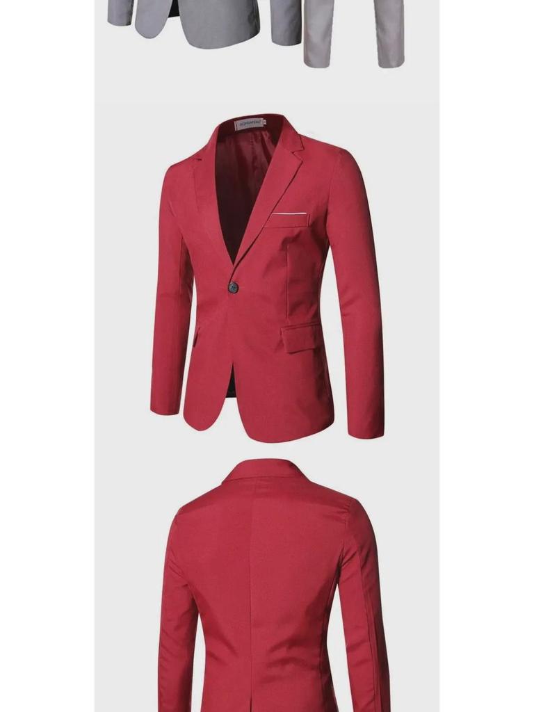 Мужские повседневные костюмы весна-осень: Популярный комплект из двух частей для молодых людей, жениха и шафера