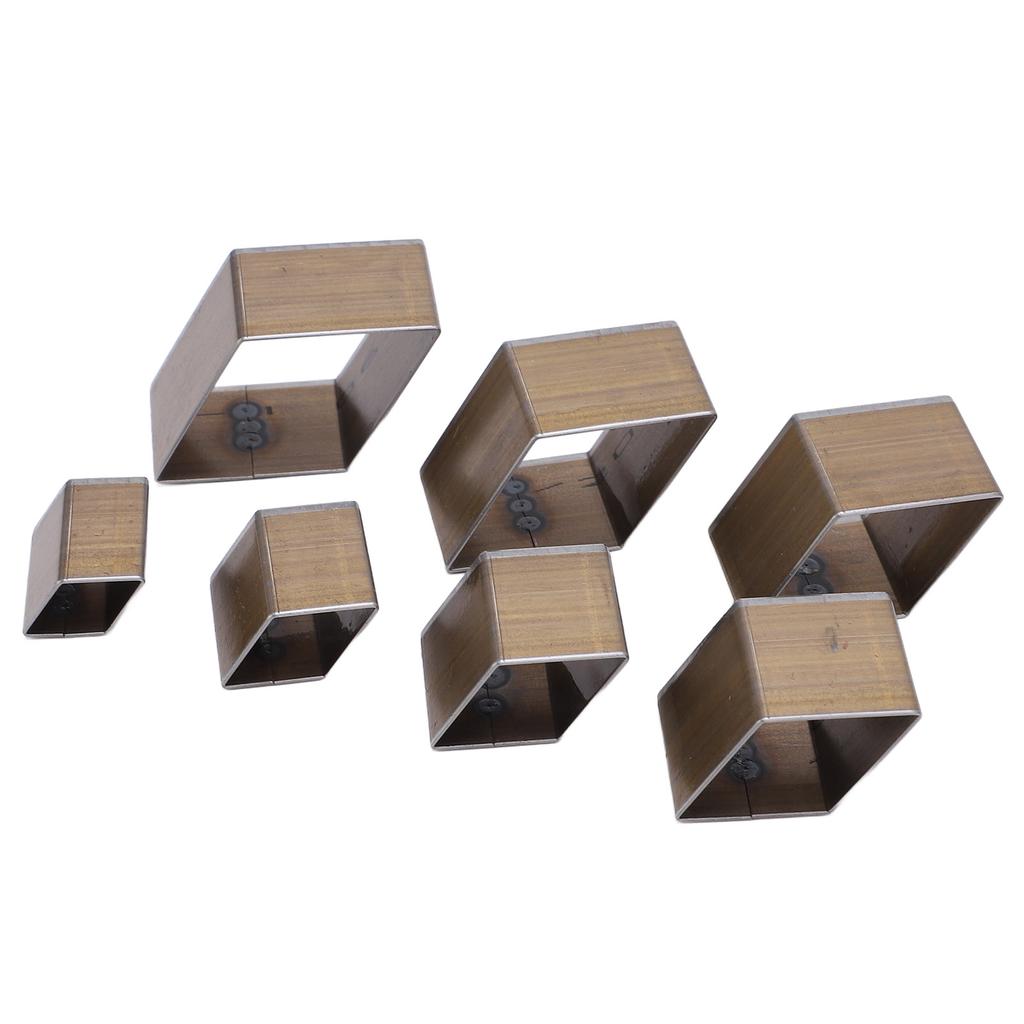 7 шт. кожаный резак ромбовидной формы из высокоуглеродистой стали простая операция резки формы DIY кожа