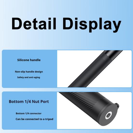Палка для селфи Регулируемый удлинитель Очень длинная Компактный дизайн Портативный Аксессуары для палки для селфи для экшн-камеры