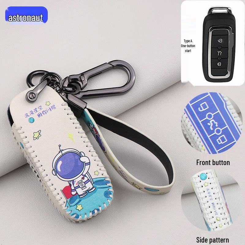 Premium 2021 Qoros 3 & 5 Cartoon Key Shell Case with Buckle