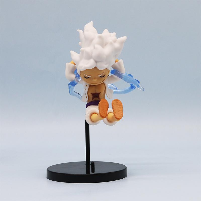11 см 5 шт./компл. Q-версия Impish Luffy Funny One Piece Gear 4 Luffy аниме-фигурки ПВХ модель игрушки настольное украшение для автомобиля