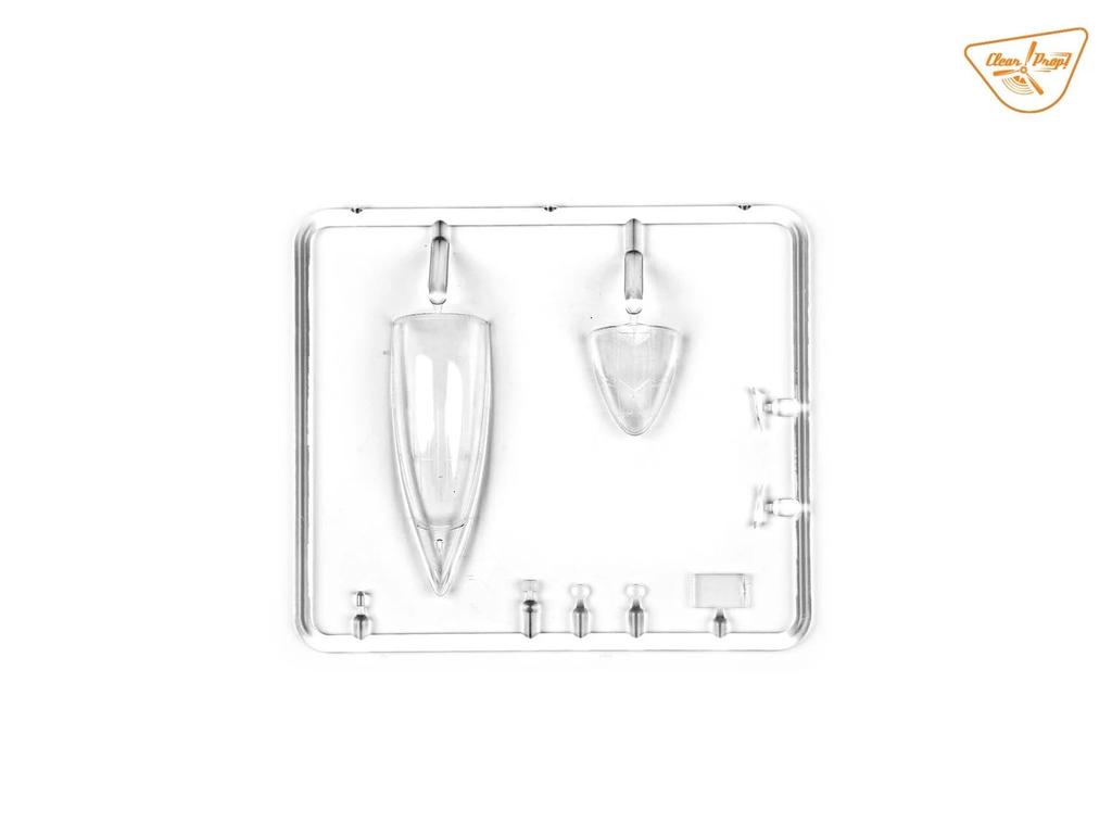 Прозрачная пластиковая модель американской сабли CPU4824 Prop! 1/48 Ф-86А