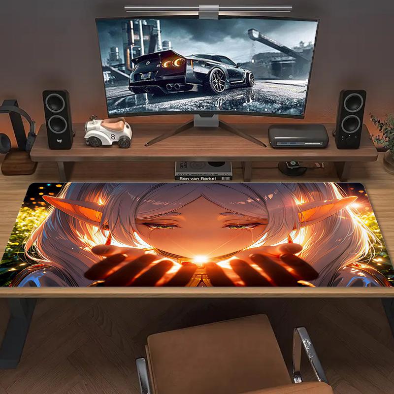 Popular Anime Mouse Pad Large Gaming Table Cushion Nonslip Laptop Tablet Big Mousepad Xxl Mat Mini Pc Playmat With Lock Edge