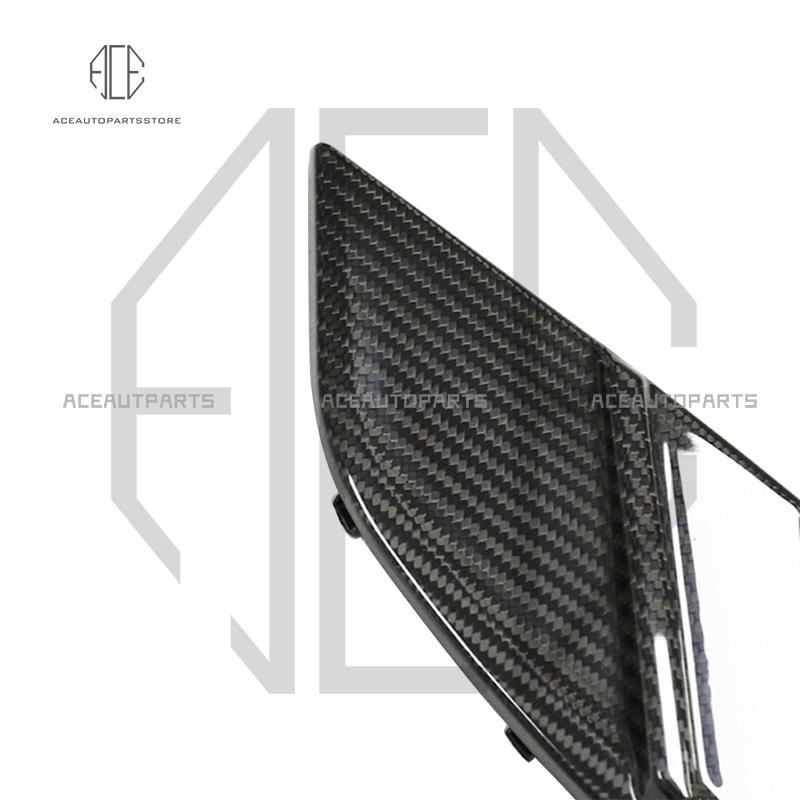 Real Dry Carbon Fiber Side Bumper Fender Air Trim Spoiler Cover for BMW G80 G82 G83 M3 M4 2020-UP