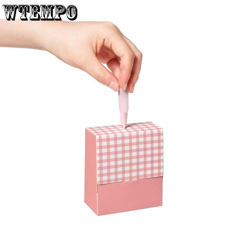 WTEMPO Весна Лето Элегантные Мини Ручные Подарочные Коробки День Рождения Свадьба Складные Украшения Для Вечеринок Подарочные Коробки Ювелирные Изделия Маленькие Подарки Упаковочные Коробки