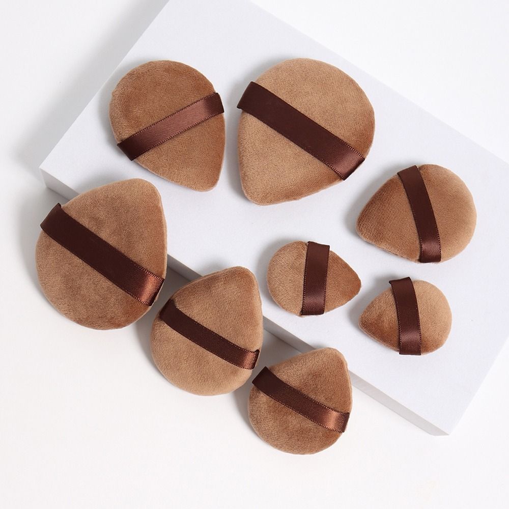Professional Velvet Cosmetic Powder Puff S/M/L Thumb Air Cushion Puff Mini Finger Puff Face