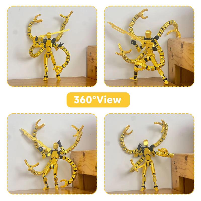 Сборка завершена 5,2 дюйма Фигурка T13 3D-печать Многосуставная Подвижная Титан 13 Счастливый Манекен Нова Робот Фигурка Подарки