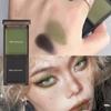 Matte Eyeshadow Palette 2 Colors Shiny Black Green Blue Natural Lasting Eye Shadow Brighten Eyes Makeup Pigments Korean Cosmetic