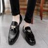 Men's Shoes Business Dress Leather Shoes Men's Glossy Pointed Beanie Shoes Casual Shoes Fringed Loafers