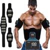 EMS Abdominal Muscle the Ultimate No Gel Sheets Stainless Steel Electrode Muscle Training Calorie Upper Muscle Extension Belt 10 30 Intensity USB LCD