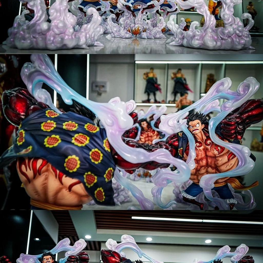 JT Studio Фантастический Остров Призраков Луффи One Piece Gear 4 Аниме Статуэтка Коллекционная ПВХ Фигурка 14,96 дюйма / 38 см Игрушка Подарок