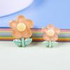 10pcs Children's Flower Hair Accessories Loose Beads Brightening Face Flower Patch Cream Glue Fresh Five-petal Mobile Phone Case Material