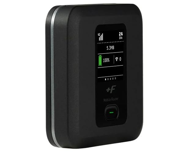 Fujisoft FS040W Mobile Router Terminal for Use Continuous Communication Up to 20 Hours [Authorized Distributor] +F SIM-free Home/Outside/Car