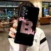Розовый модный чехол с цветочным письмом для Samsung Galaxy A52 A12 A51 A32 A21s A71 A32 5G A12 A22 A53 A31 A13 A72, чехол для телефона