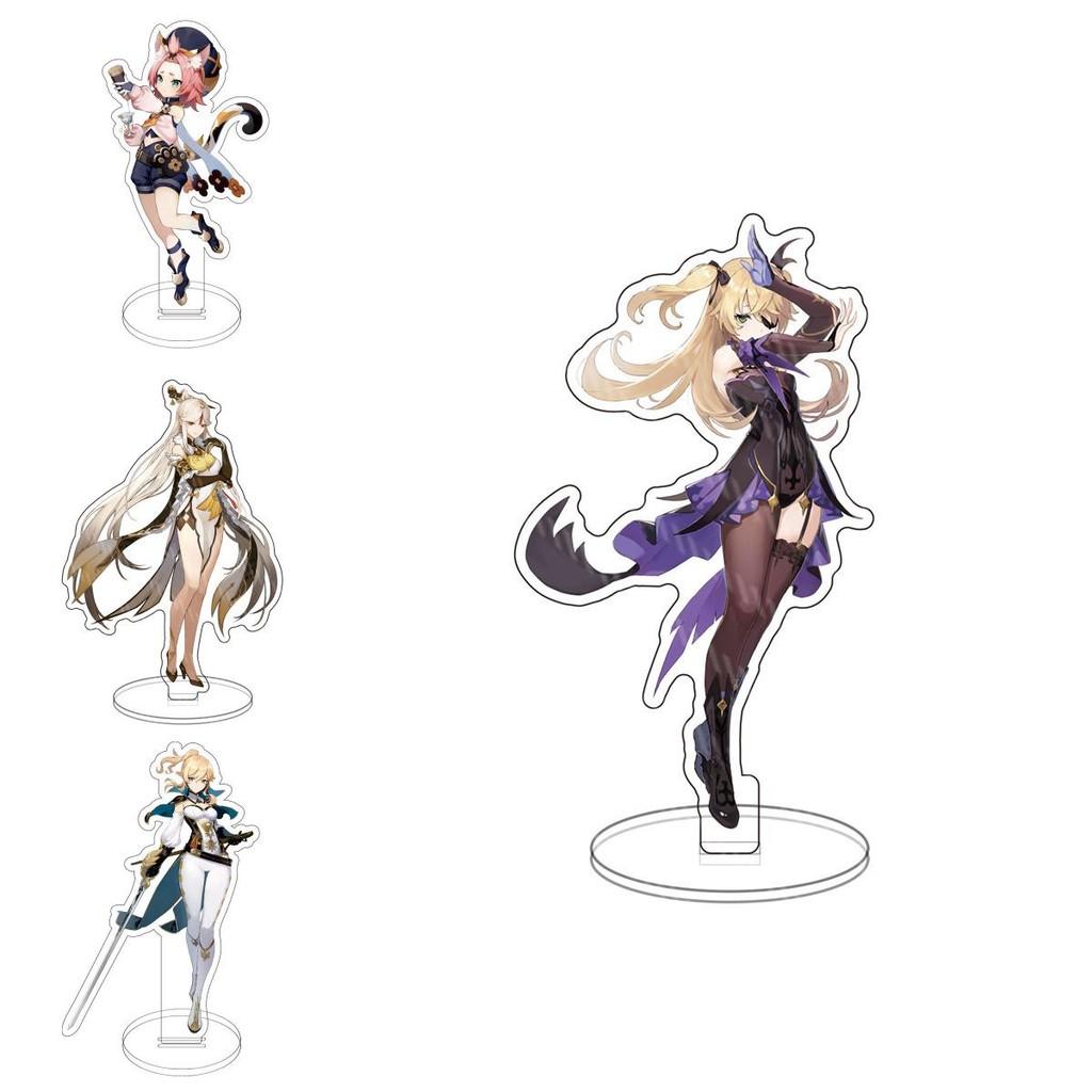 Genshin Impact Барбатос Кэцин Барбара Хутао Акриловая подставка для фигурки Идеально для декора