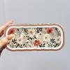 Футляр для очков с цветочным принтом и полноэкранным принтом, прозрачный, устойчивый к давлению, портативный, ретро-футляр для очков для близорукости