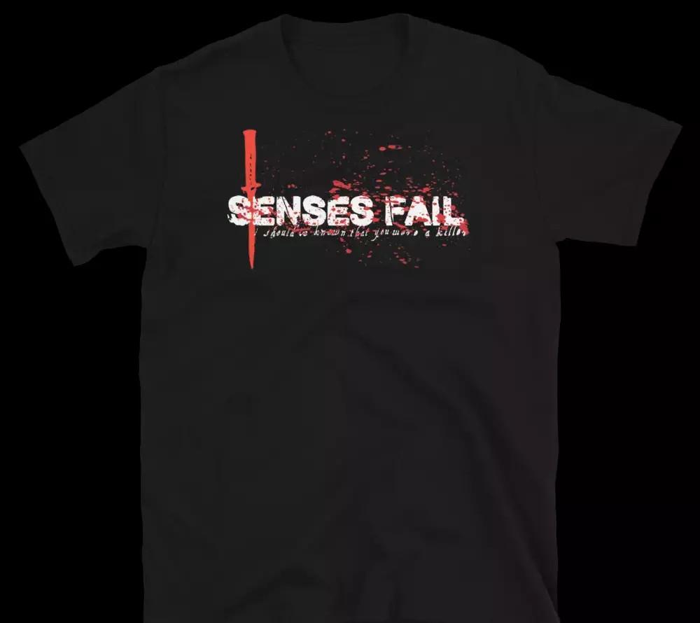 SENSES FAIL Одна Восемь Семь Музыка Унисекс Футболка Размер S 5XL