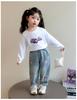 Джинсы свободного кроя для девочек Kuromi, модный стиль весна/осень 2025