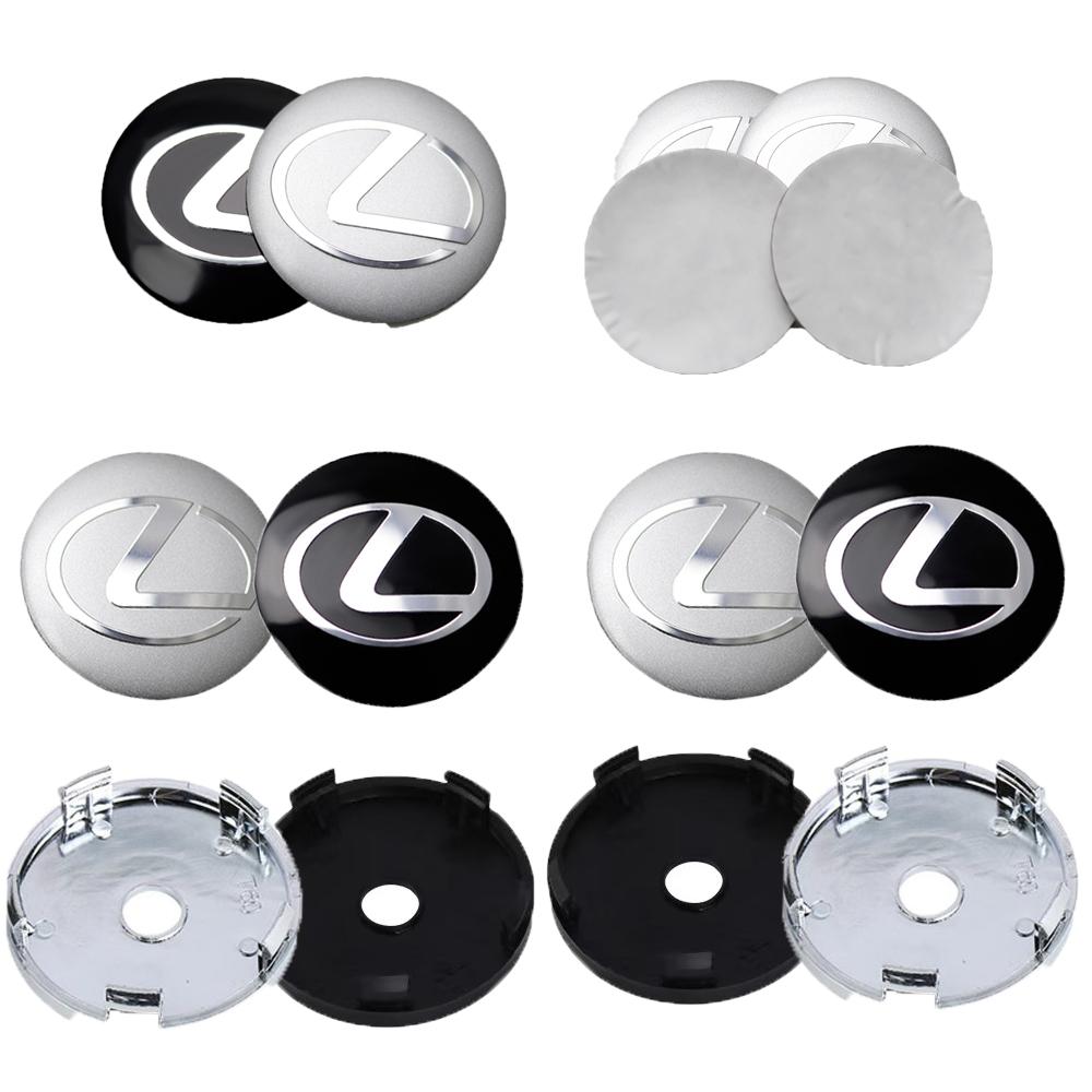 4Pc 56/60mm Logo Hub Caps Car Wheel Center Cover For Lexus CT200h NX300h RX300 RX330 F Sport IS RX NX ES LS GS UX LX LC RC GC GX