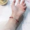 Натуральный клубничный кварц Ручной плетеный браслет дружбы Сладкие украшения для женщин и девочек