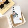 Милый Чехол Для Телефона Джерри И Том Для Samsung Galaxy Прозрачная Крышка A52 A12 A51 S21 Edge S22ULTRA S23 S24 S20LITE Plus Ultra