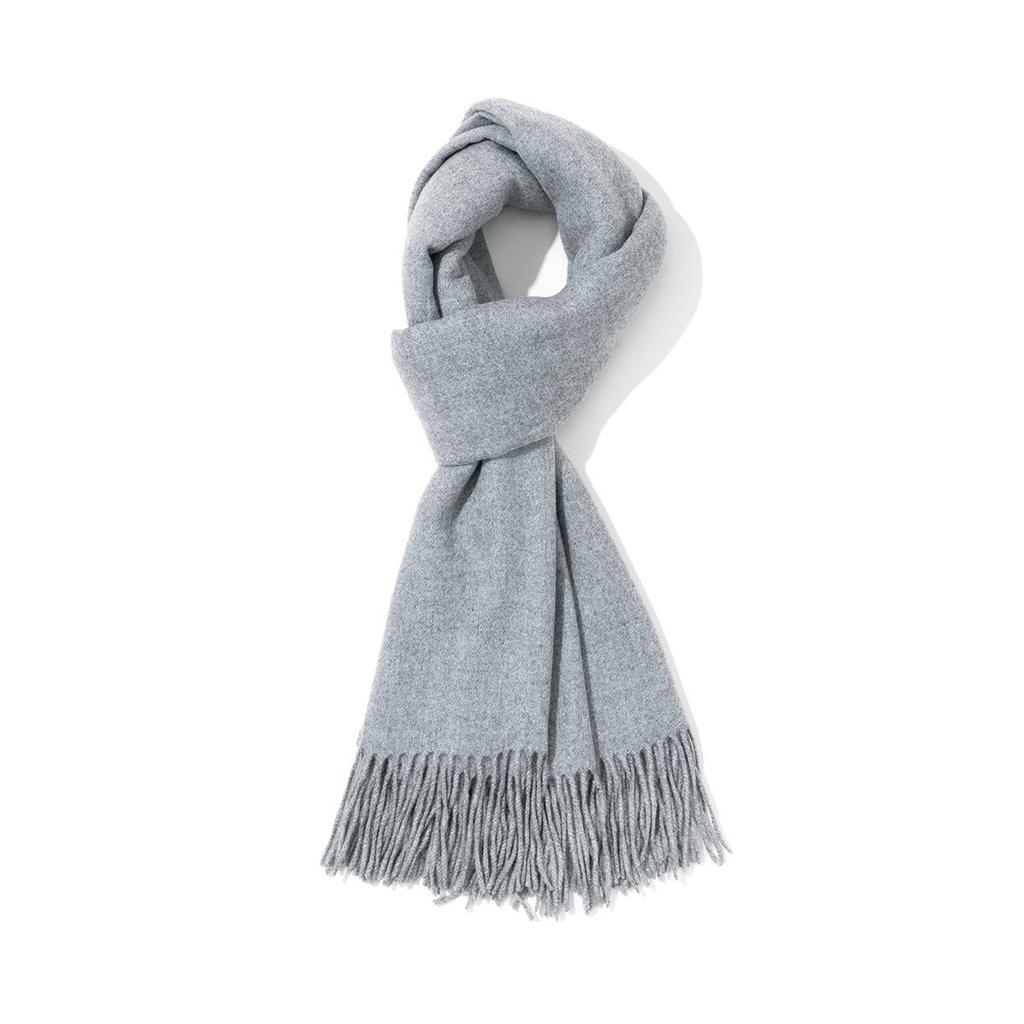 Universal Medium-Long Plaid Scarf: Stylish High-End Imitation Cashmere Neck Warmer for Men and Women