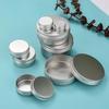 5-100g Multi Specification Threaded Circular Aluminum Box Metal Sub Packaging Box Storage Boxs Sealed Wax Empty Can Cream Boxes