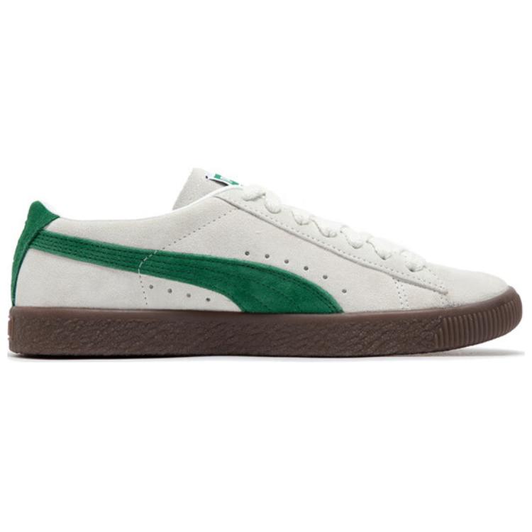 Puma Suede Vtg Vintage Leather Retro Low-Top Lifestyle Sneakers Unisex Sneakers Gray Green 374921-25