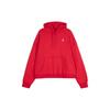 Brooklyn Solid Logo Fleece Thick Knit Pullover Hoodie Women Hoodies Red DQ4459-687