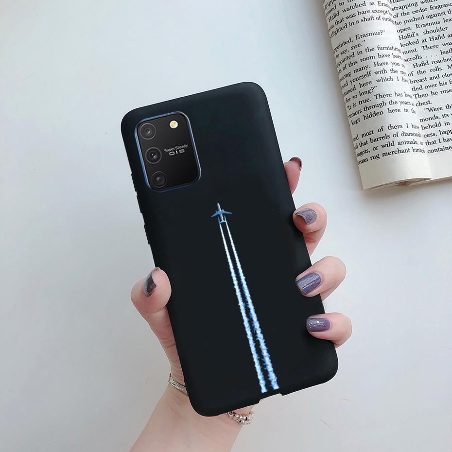 Чехол для Samsung Galaxy S10 Lite на Samsung Note 10 Lite S 10 Lite Чехол Простой Однотонный Матовый Мягкий Силиконовый Задняя Крышка Чехлы для Телефона