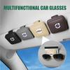 PU Car Glasses Holder Sun Visor Strong Magnet Card Ticket Clip For Volvo RDESIGN XC90 XC60 C30 T6 S60 V60 S80 S40 C70 V40 V70