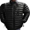 Men's Puffer Jacket- High-Quality Black Lamb Skin Leather,Quilted Down Design,Essential Winter Outfit,Perfect Luxury Gift For Husband,Christmas Gift