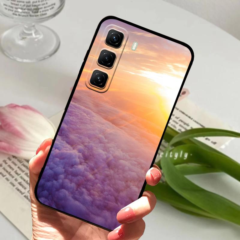 Для Infinix Hot 50 Pro 4G Чехол X6881 Милый Силиконовый ТПУ Матовый Чехол для Телефона Для Infinix Hot50 Pro+ 4G Бампер 50 Pro Plus X6880 Capa