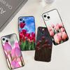 Цветочный чехол для телефона с тюльпанами для iPhone 17 Pro Max 16 15 13 12 11 14 Pro Max Plus 12 13 Mini 16e 17 Air Cover