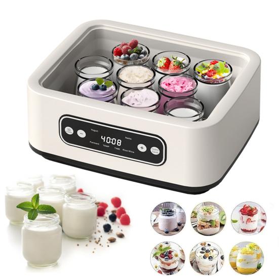 Homemade Yogurt Maker Large Capacity Adjustable Constant Temperature Digital Display Multi-Function Probiotic