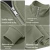 Jeep Men's Winter Sherpa Fleece Stand-Collar Sweatshirt