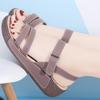 Женские летние сандалии для улицы, нарядные, с открытым носком, повседневные, серые сандалии для девочек, большой размер, платформа, увеличение роста