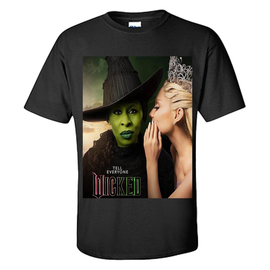 Wicked The Musical T Shirt Tell Everyone Wicked Movie Shirt Graphic Tee S-XXXL