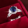 Роскошное круглое медное кольцо с цирконом: Элегантные и универсальные женские украшения