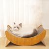 Moon Shape Wear-resistant, Non-dissipative Corrugated Cardboard Cat Scratch Board, Cat Nest, Cat Sofa, Multi-function Cat Toys
