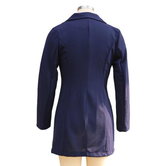 Blazer Dress for Women V Neck Long Sleeve Work Dress Notch Lapel Double Breasted Office Business Outfit