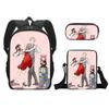 Spy X Family Anime Schoolbag 3psc/set Cartoon Cosplay Anya Backpack Shoulder Bag Pencil Bag Students Boys Girls Laptop Backpack
