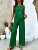 Bohemian women's sleeveless suit is suitable for daily wear, vacation sleeveless suit, spot Europe, America, others