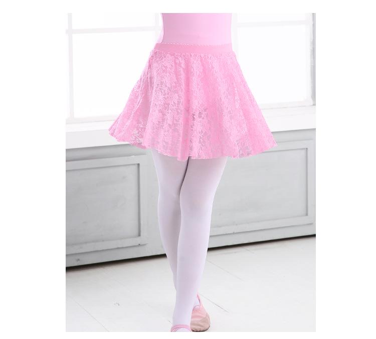 Girls' Chiffon Ballet Skirt - Toddler Dance Costume with Lace Trim