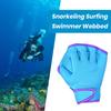 1 Pair Swimming Gloves Adjustable Men Women Aquatic Swim Training Glove Webbed Fitness Water Resistance Training Hand Fins Paddles Swimming Gear