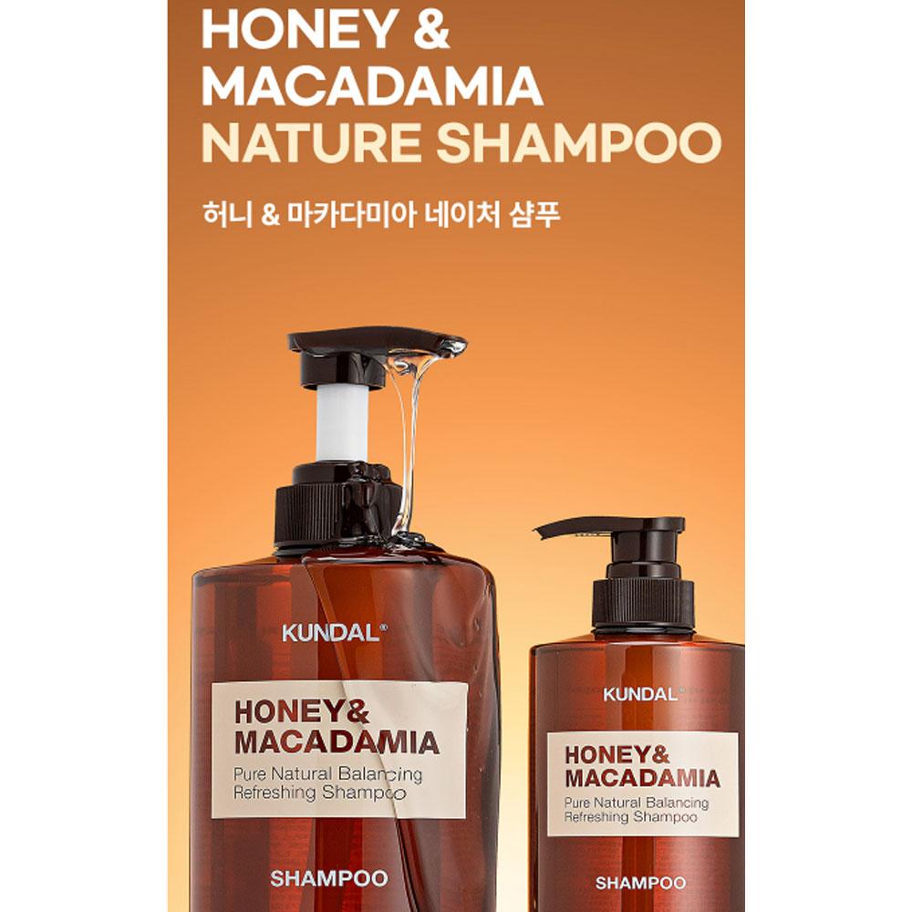 KUNDAL Шампунь Honey & Macadamia Nature Белый мускус 500 мл