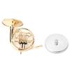 ature French Horn Delicated Golden   Instrument Ornament Decoration for Music Lover