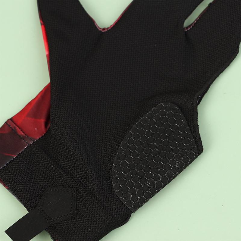 Бильярдные перчатки для левой руки, три пальца для снукера, бильярдные перчатки, нескользящие наклейки, эластичные тренировочные перчатки для бильярда, аксессуары